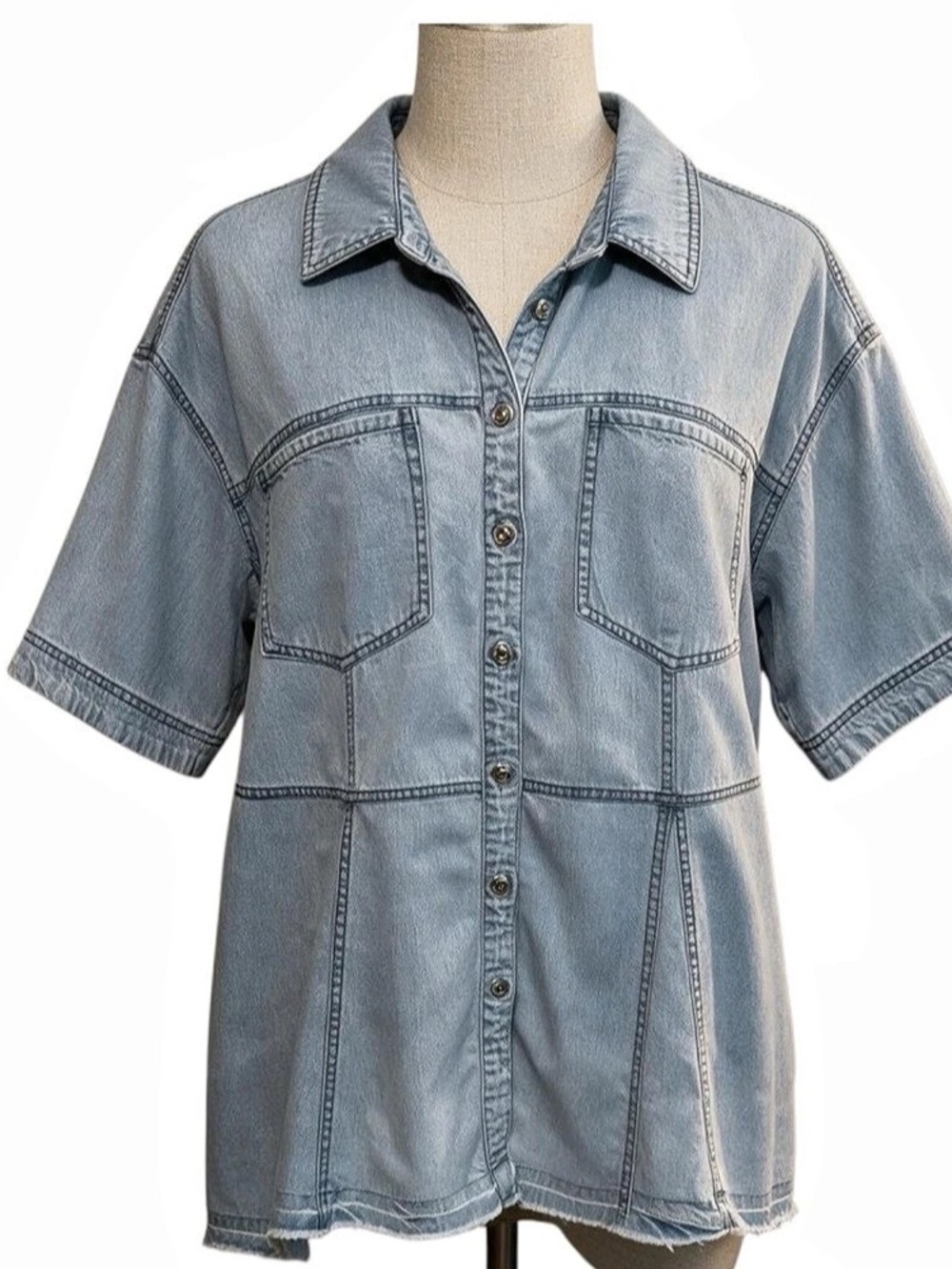 We The Free by Free People Jenny Denim Tunic - Small